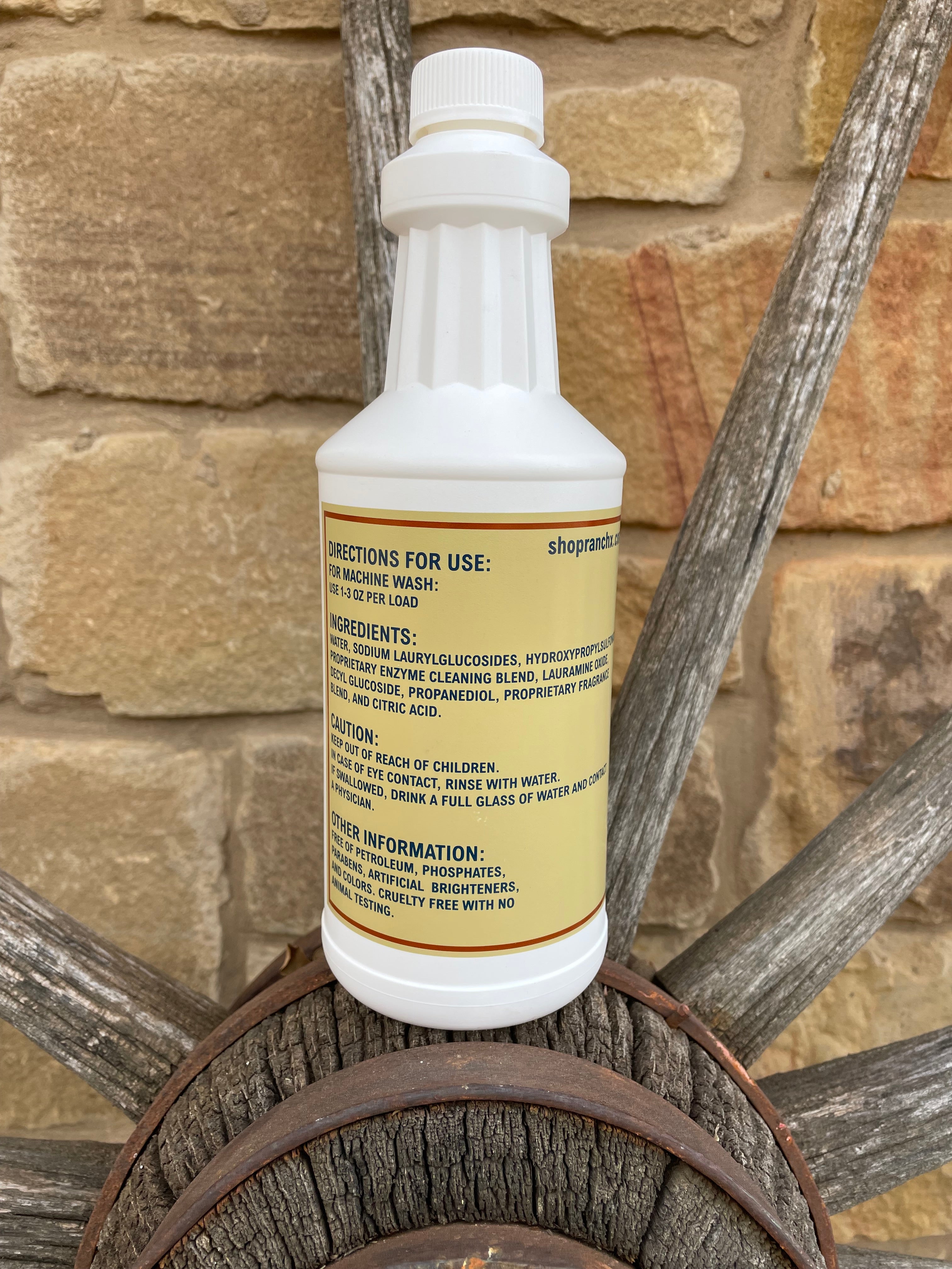 Ranchx luxury laundry wash 32oz bottle close-up product detail