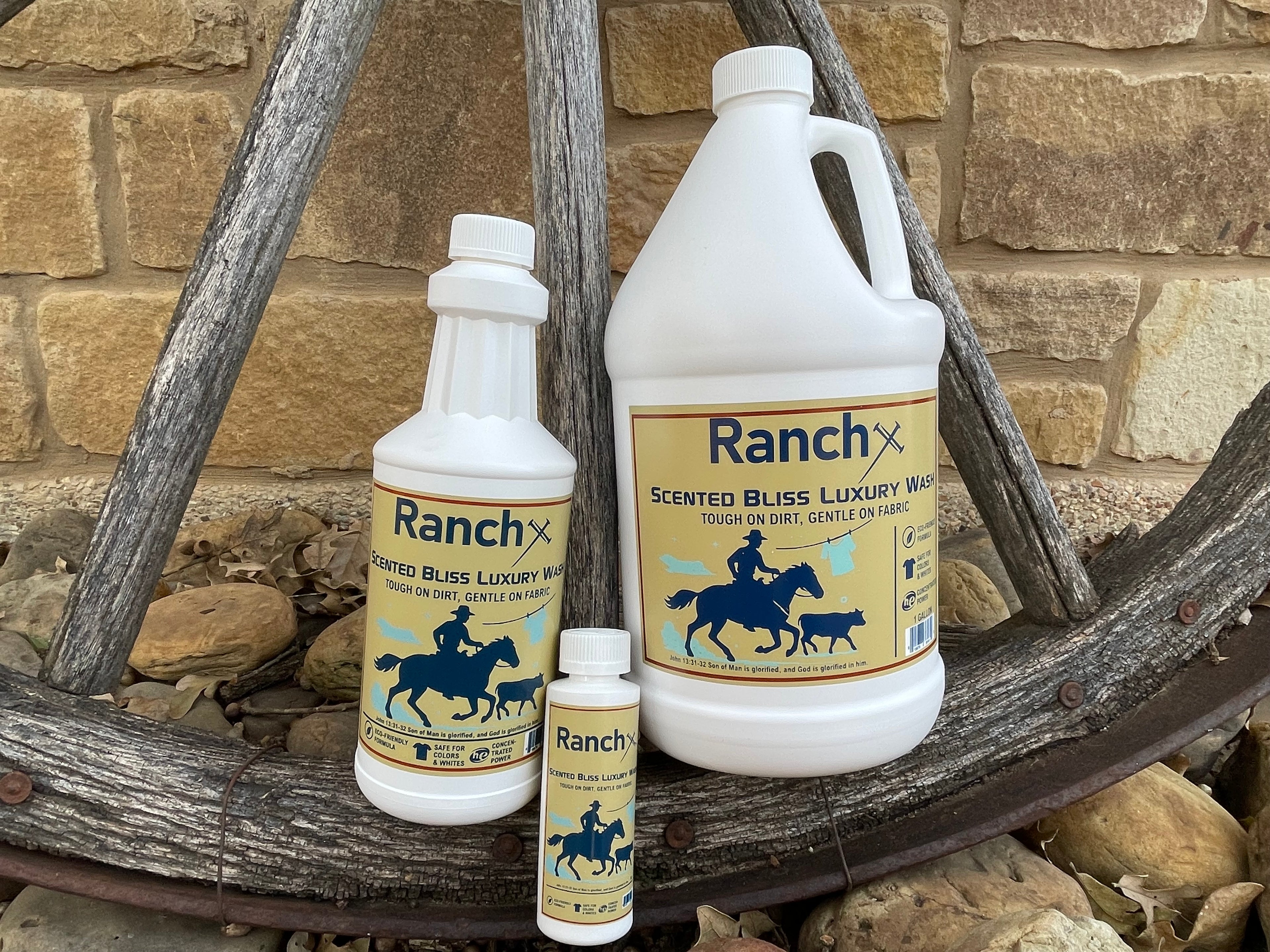 Ranchx Texas-born premium laundry detergent bottles
