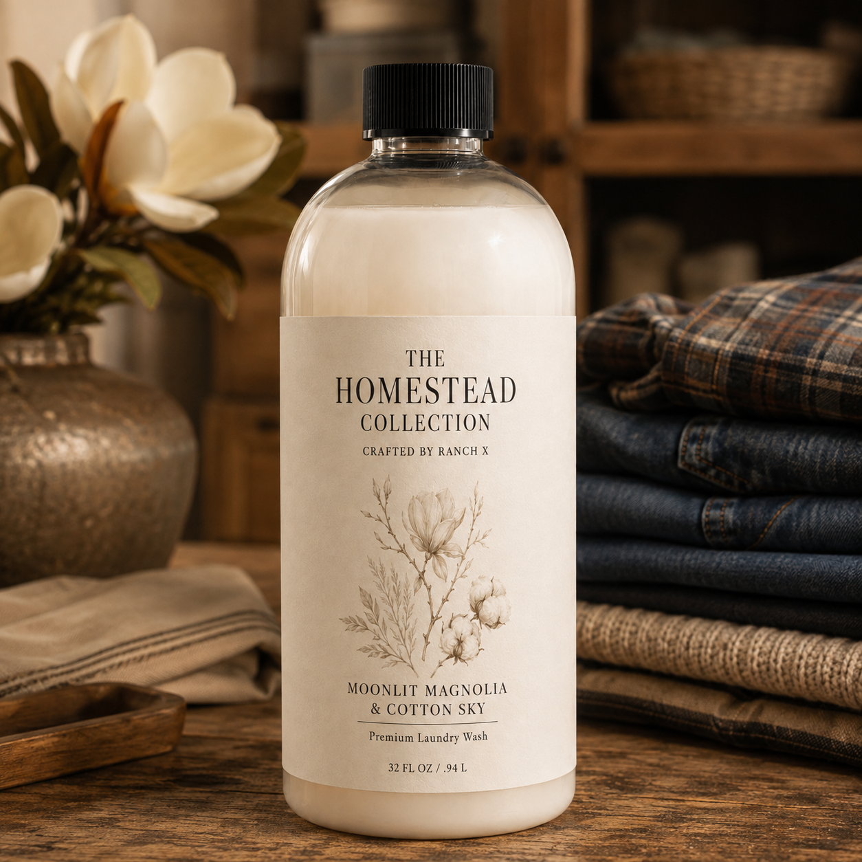 Coming Soon - The Homestead Collection – Moonlit Magnolia & Cotton Sky Premium Laundry Wash, 1 Pack